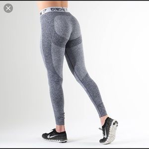 Gymshark Flex Leggings- Sapphire Blue Marl/Grey